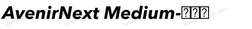 AvenirNext Medium字体转换